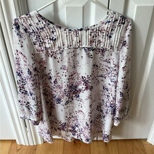 PICK ANY 3 ITEMS FOR $10 - REITMANS Women’s Floral Pintuck Blouse